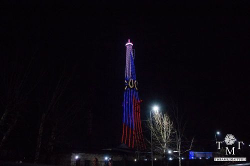 Телебашня в столице Тувы включит праздничную иллюминацию в День учителя