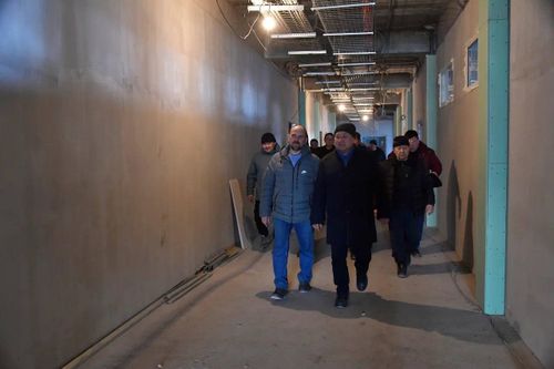 Глава Тувы, секретарь РО Партии "Единая Россия" проинспектировал строительство школ в Тандинском районе