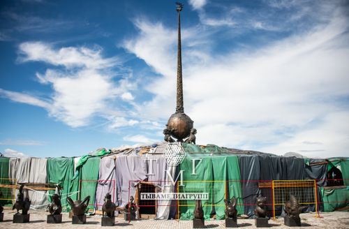 В Кызыле скоро откроют обновленный скульптурный комплекс «Центр Азии»