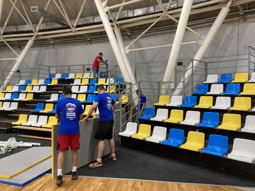 «Молодая гвардия» Тувы помогает в подготовке к чемпионату России по вольной борьбе