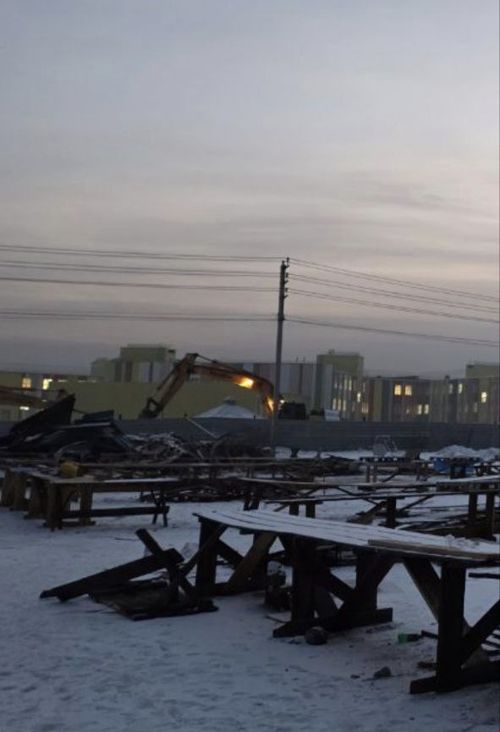 В Кызыле начался снос незаконно действовавшего сельхозрынка в Южном микрорайоне