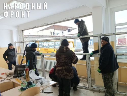 ОНФ добился установки новых окон в Чаа-Хольской школе