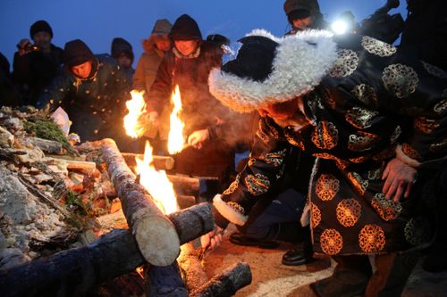 Обряды встречи солнца Сан салыр прошли в Туве
