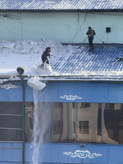 Гострудинспекция напомнила о безопасности при очистке крыш от снега и наледи