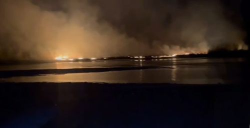 Степной пожар в Шагонаре: угрозы населённым пунктам нет