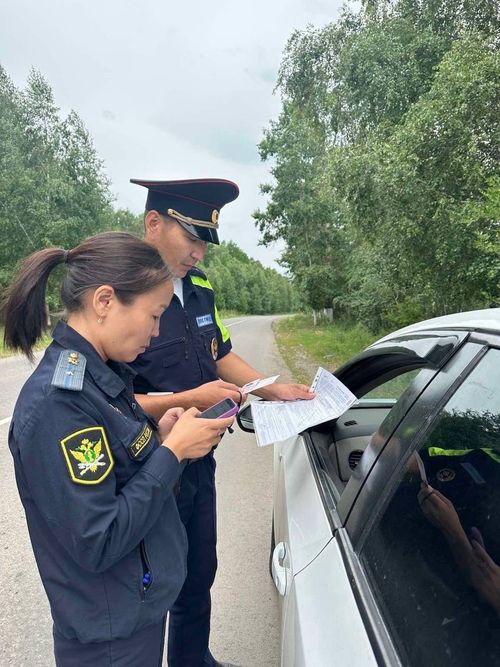 Водителей Тандинского района проверили на наличие штрафов