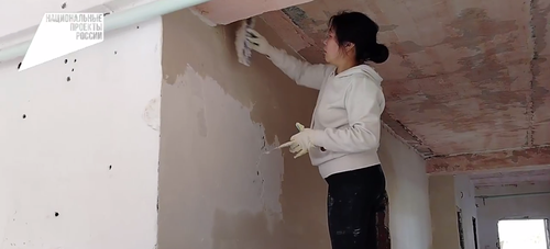 Капитальный ремонт в школе села Хову-Аксы