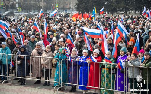 Жители Тувы отметили День воссоединения Крыма с Россией
