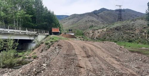 В Туве организовали временный проезд через реку Ак на автодороге «Ак-Довурак-Абаза»