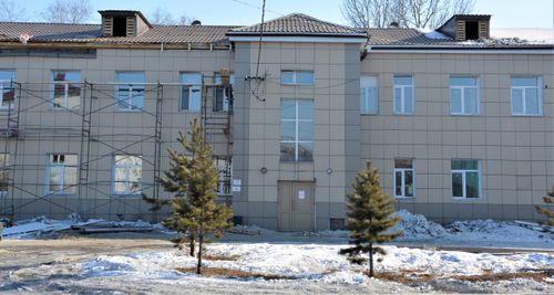 В Кызыле продолжается капремонт терапевтического корпуса
