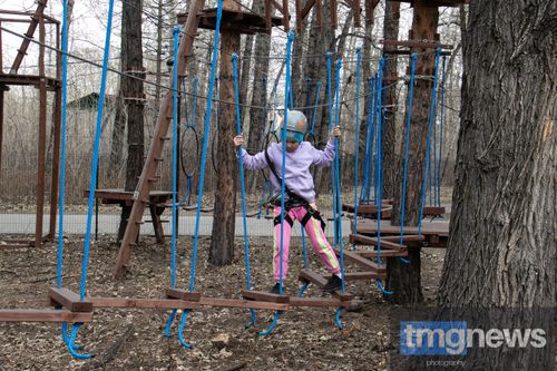 В Национальном парке Тувы открыли веревочный городок