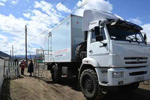Бригада врачей проекта «Путь к здоровой жизни» работает в Тере-Хольском районе
