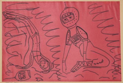 Тема космоса в графике Нади Рушевой