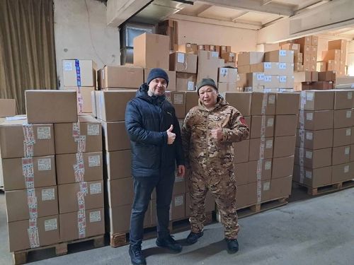 Луганская Народная Республика получила сладкие подарки для детей, отправленные из подшефной Тувы