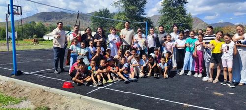 В селе Терлиг-Хая Кызылского района введена в эксплуатацию новая детская игровая площадка