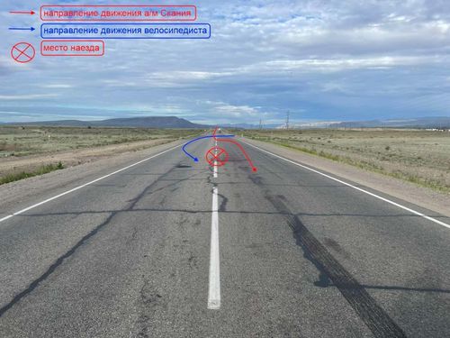 В Туве в результате ДТП между Кызылом и Сукпаком скончался водитель мотовелосипеда