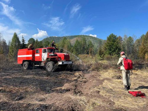 Григорий Ондар: «Ситуация с пожаром в Танды контролируемая, угрозы населённым пунктам нет»