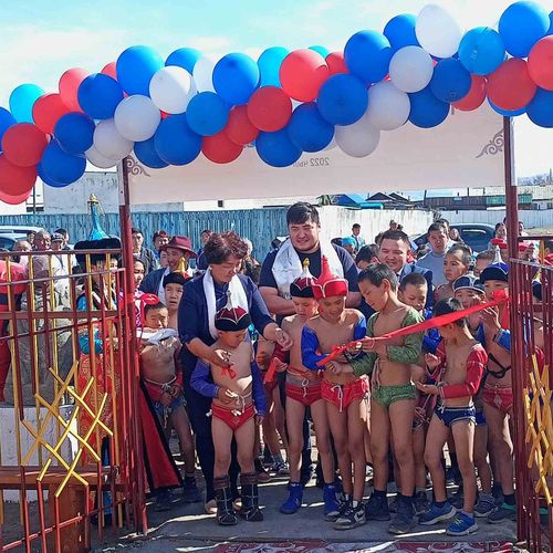 В Тес-Хемском районе состоялось открытие спортивного зала "Гнездо орлят"