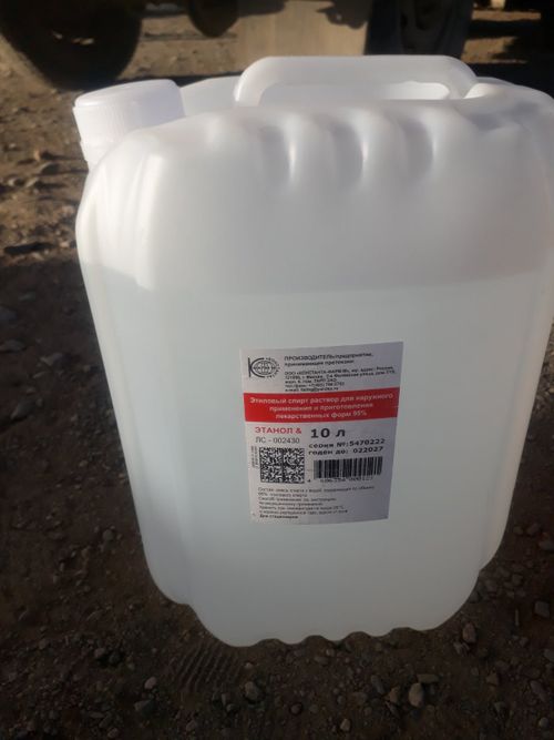 В Туве у водителя изъяли 10 литров спирта