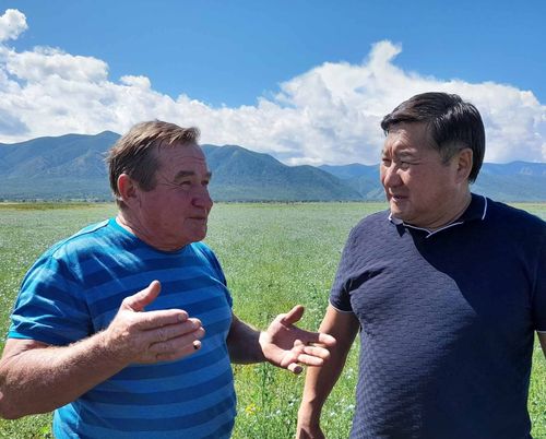 Фермер-экспериментатор Боровиков из Танды посеял лен