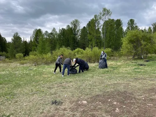 Станцию «Тайга» очистили от мусора