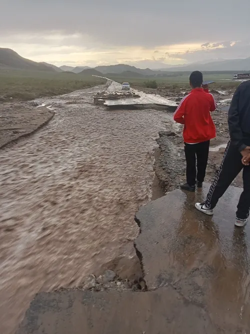 В Туве восстанавливают размытый участок дороги на трассе Чадан - Ак-Довурак