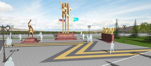 Аллея Героев будет иметь три постамента