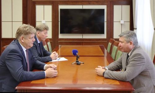 Полномочный представитель провел рабочую встречу с Андреем Плешивцевым