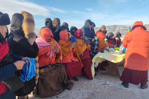 В Туве «оживили» статую Будды Шакьямуни