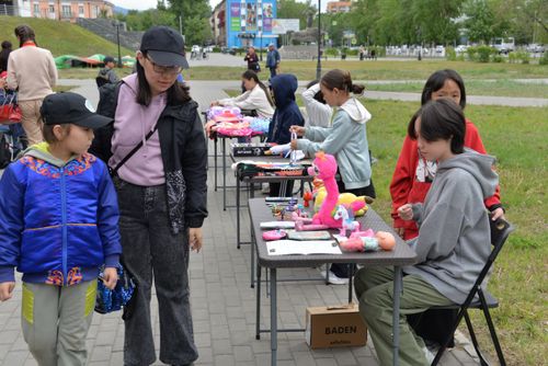 В столице Тувы развернули развлекательные площадки для юных жителей республики