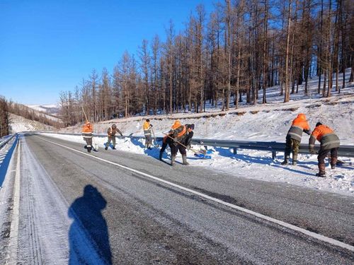 В новогодние праздники дорожники Тувы работали в усиленном режиме