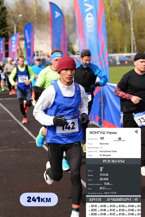 Атлет из Тувы вошел в ТОП-10 на Чемпионате России по бегу
