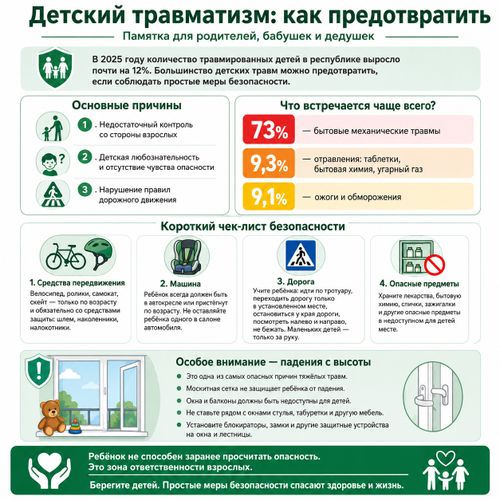 Детский травматизм в Туве вырос почти на 12%: врачи и власти призывают родителей к бдительности