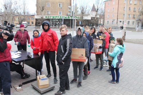 Больше тонны макулатуры собрали в Кызыле 7 апреля