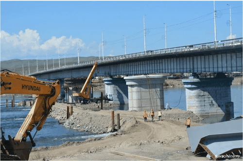 В Кызыле близится к завершению строительство нового моста через Енисей