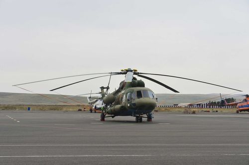 В Туву в рамках программы возрождения региональной авиации прибыл первый вертолёт Ми-8МТВ-1 