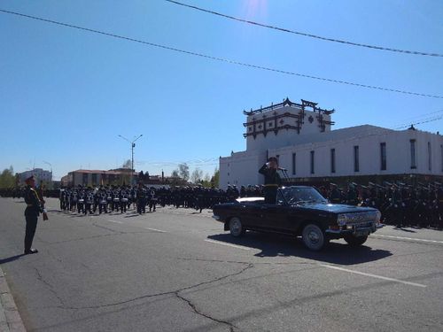 В Кызыле состоялась генеральная репетиция парада Победы 