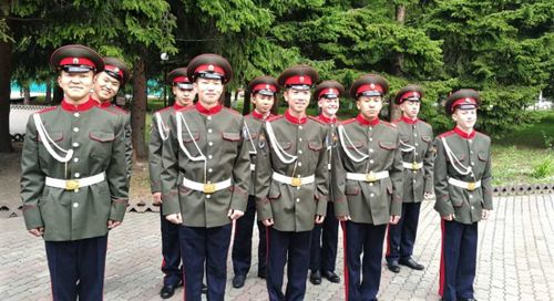 Ученики школы номер восемь города Кызыла участвуют в смотре-конкурсе «Лучший казачий кадетский класс Сибирского федерального округа» 