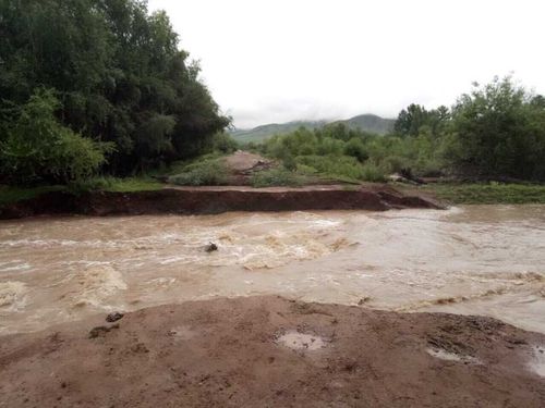 В Туве введён режим ЧС введён из-за повышения уровня воды в реках после дождей