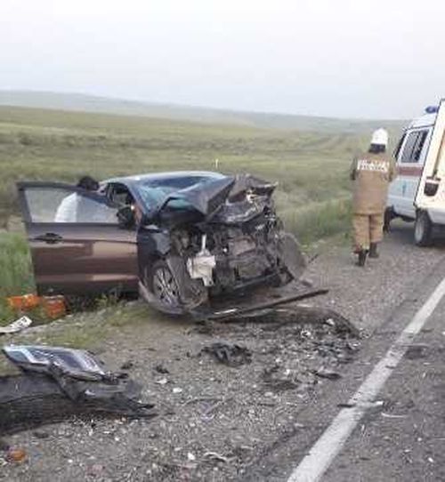 В очередной аварии на трассе «Кызыл-Эрзин» пострадало семь человек 