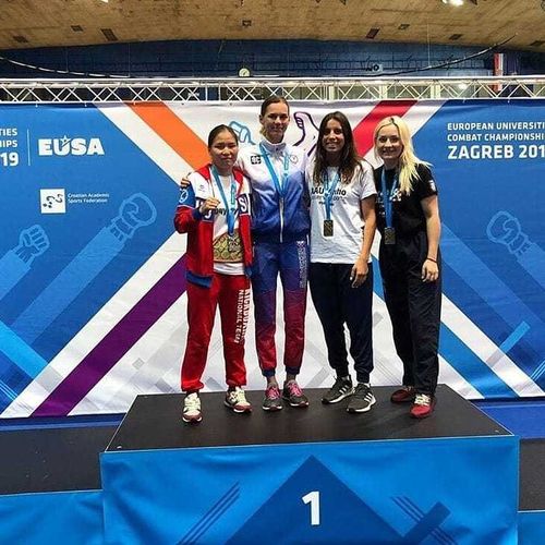 Олча Монгуш – серебряная медалистка Европейской Универсиады 2019 по кикбоксингу среди студентов 