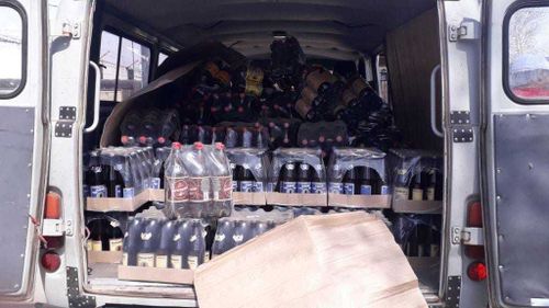 В Туве пресечена незаконная перевозка тонны пива
