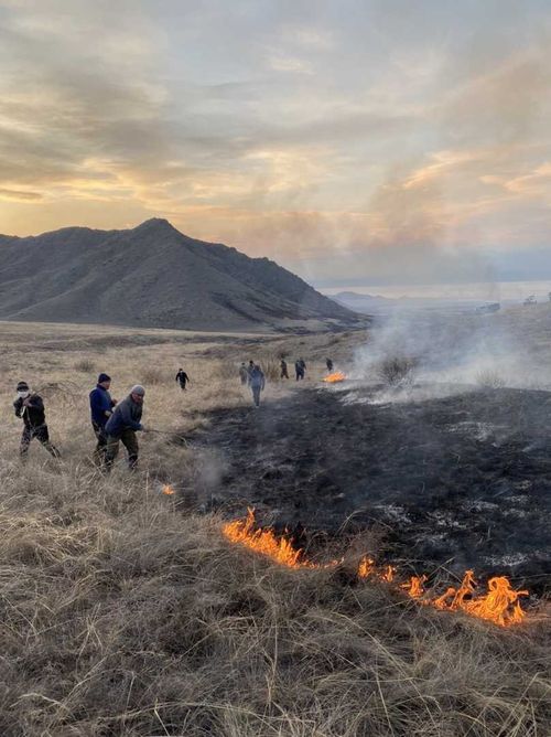 В Шагонаре загорелось кладбище. Мистика?