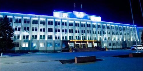 В Туве зажгли синим