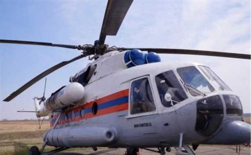 Военные вертолеты тушат пожары Тувы