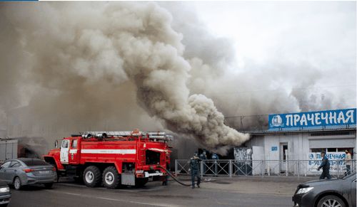 Утро в Кызыле началось с ликвидации пожара 