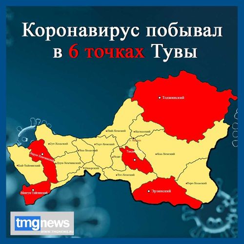 Коронавирус побывал в 6 точках Тувы