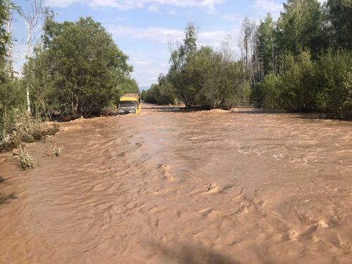 Из-за дождей в Туве пострадало 9 районов