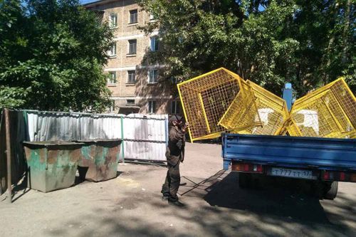 В Кызыле установили экосетки для сбора пластика