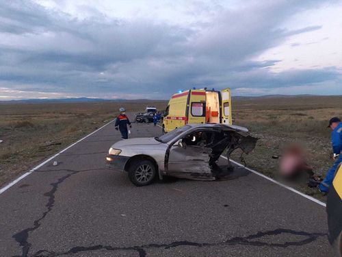 Тройное ДТП со смертельным исходом по дороге на Дус-Холь